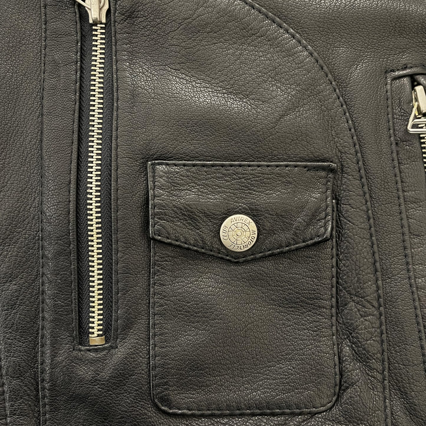 Avirex Daytona Leather Biker Jacket - L
