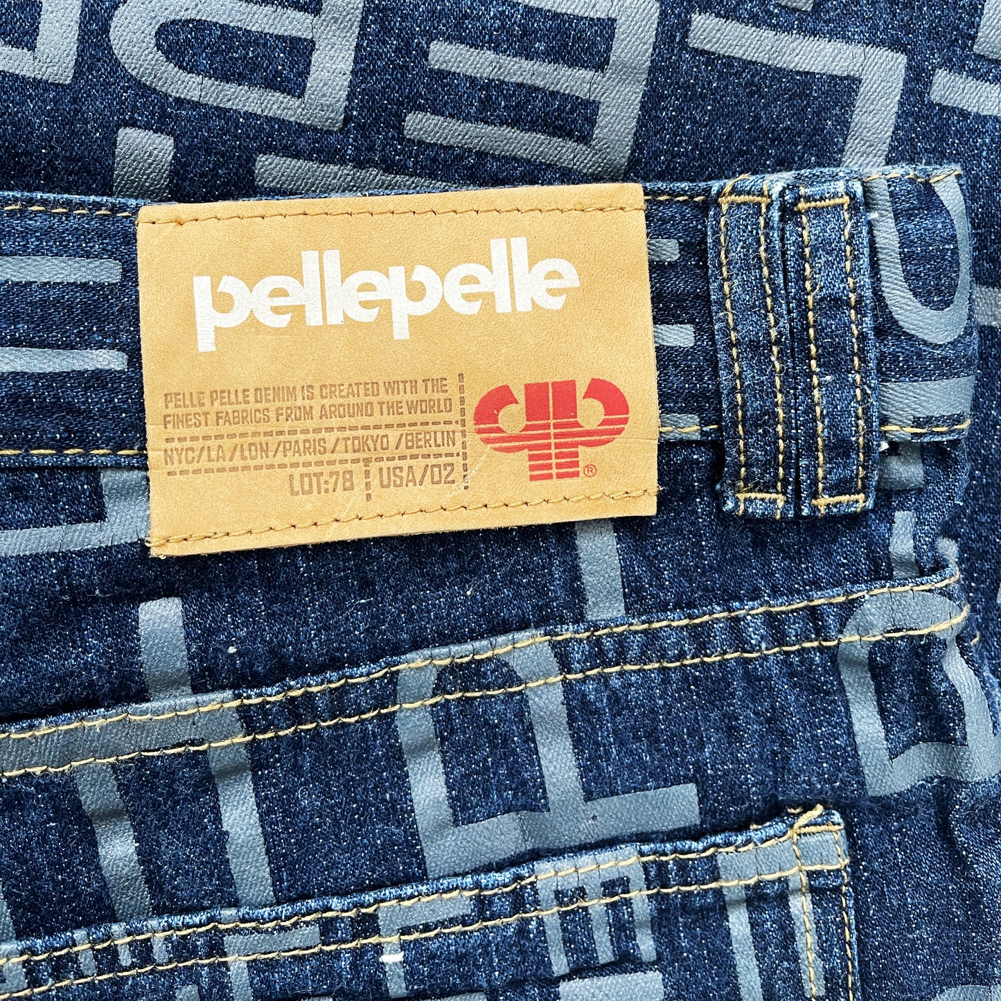 90's Pelle Pelle Monogram Jeans