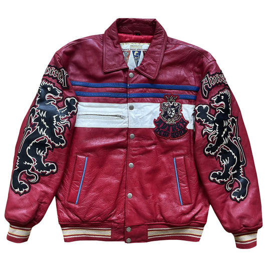 Avirex New York Lions Leather Varsity Jacket - L