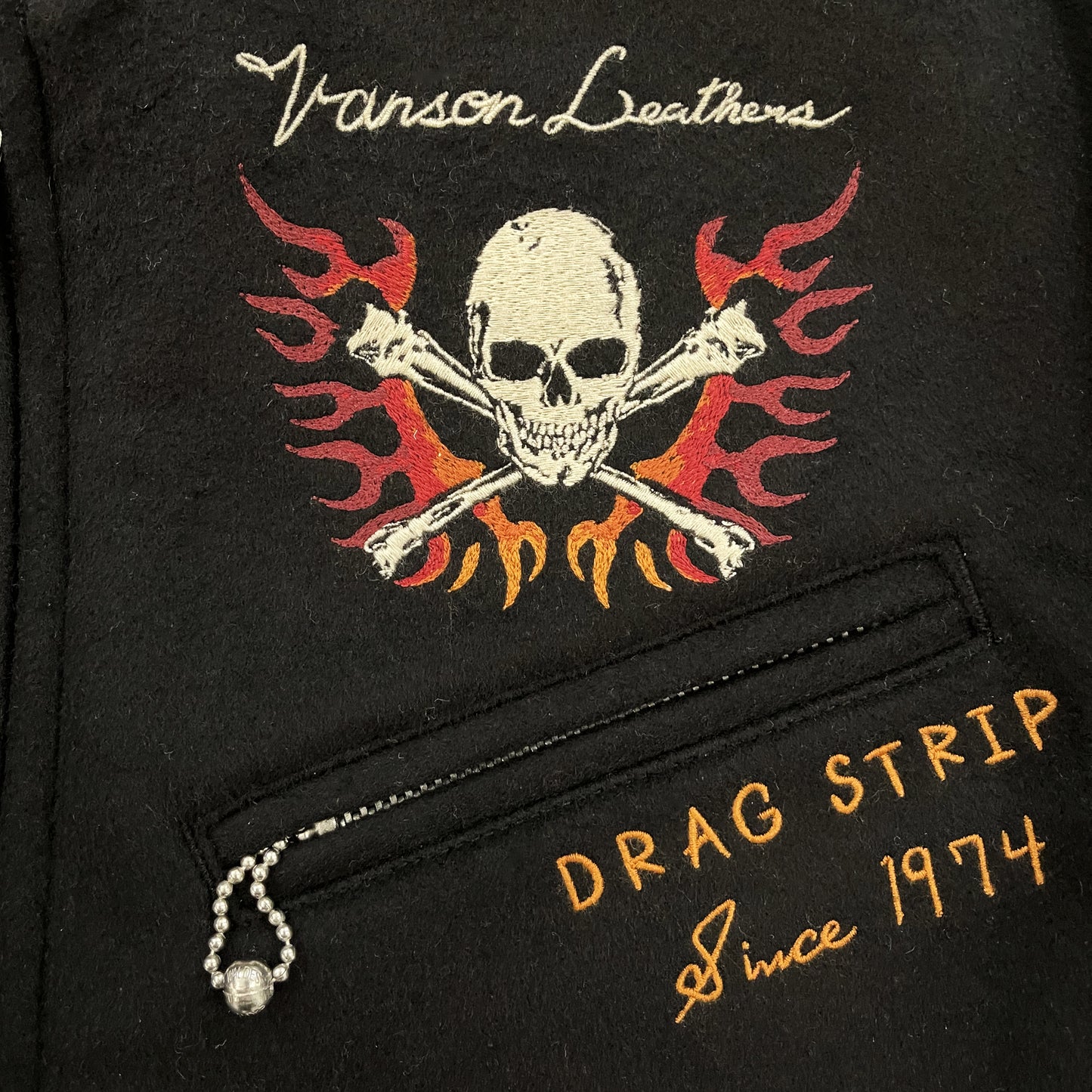 Vanson Wool Motorcycle Jacket