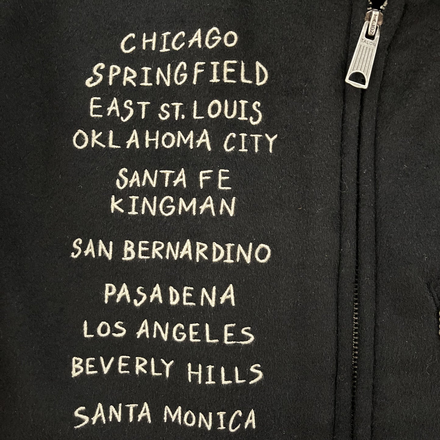 Vanson Wool Motorcycle Jacket