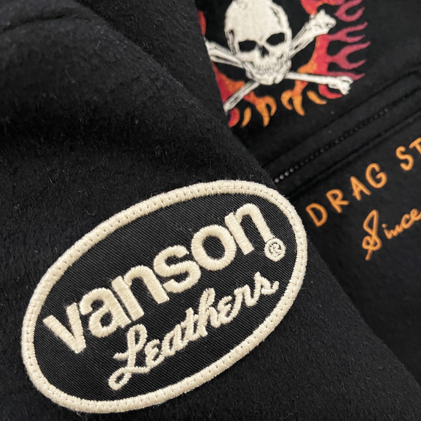 Vanson Wool Motorcycle Jacket