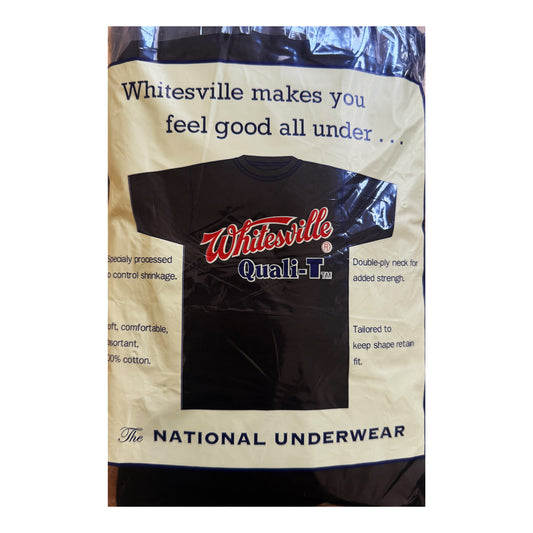 Whitesville Quali-T 2 Pack T-Shirt Black Heavyweight - XL
