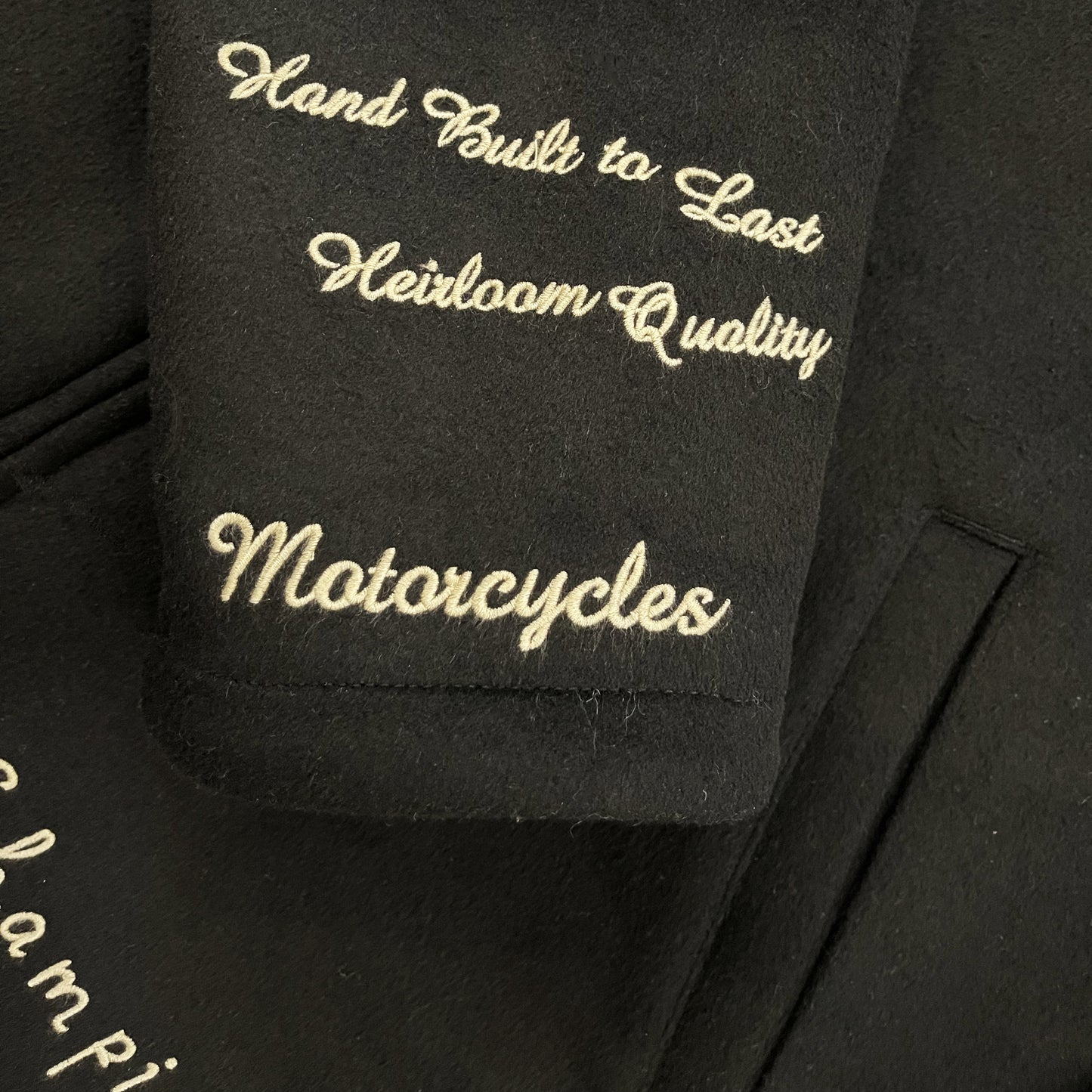 Vanson Wool Motorcycle Jacket