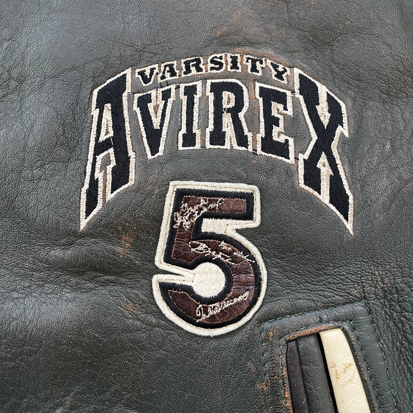 Avirex Leather Varsity Jacket