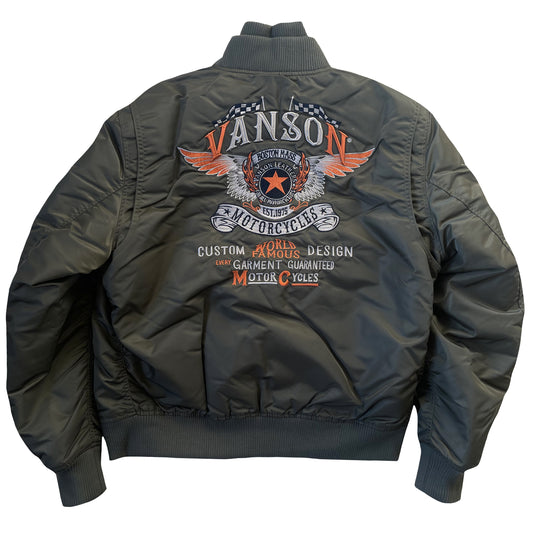 Vanson Leathers MA1 Bomber Jacket - XXL
