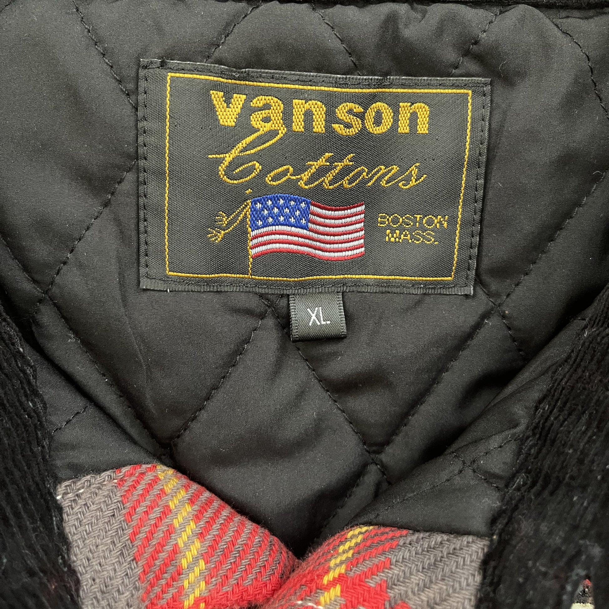 Vanson Leathers Plaid Check Shirt Jacket