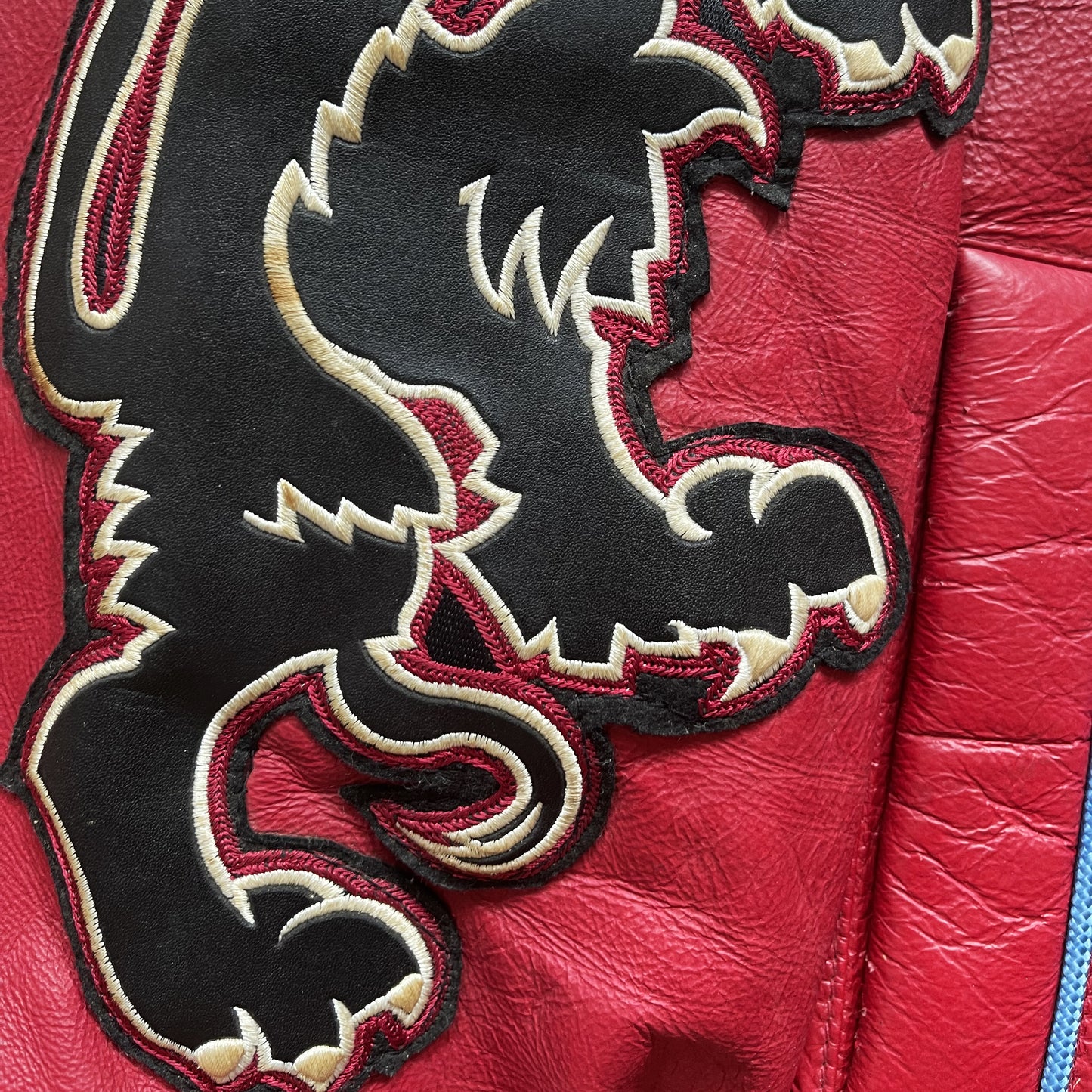 Avirex Lions Leather Varsity Jacket - L
