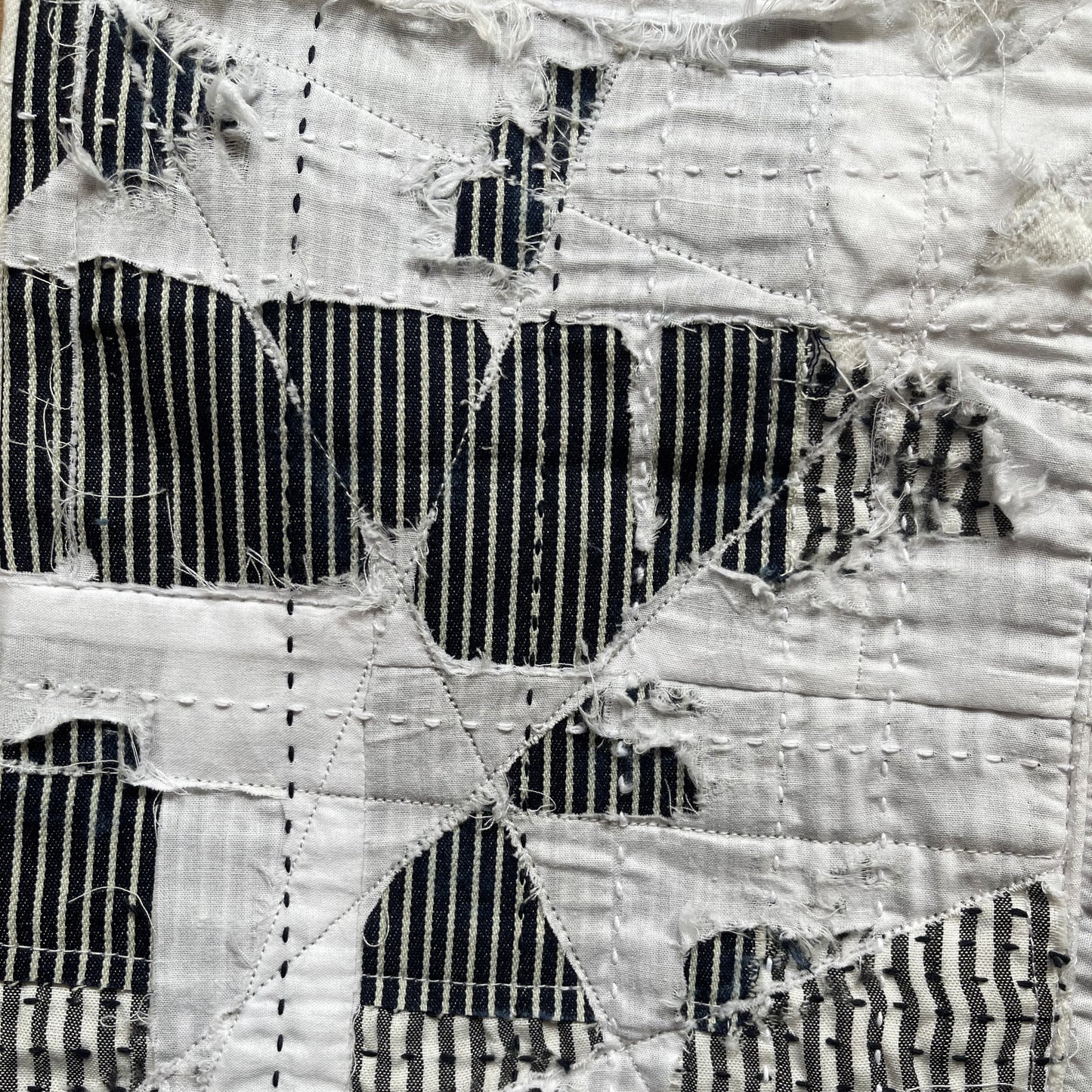 Boro Patchwork Distressed Jeans - W32"