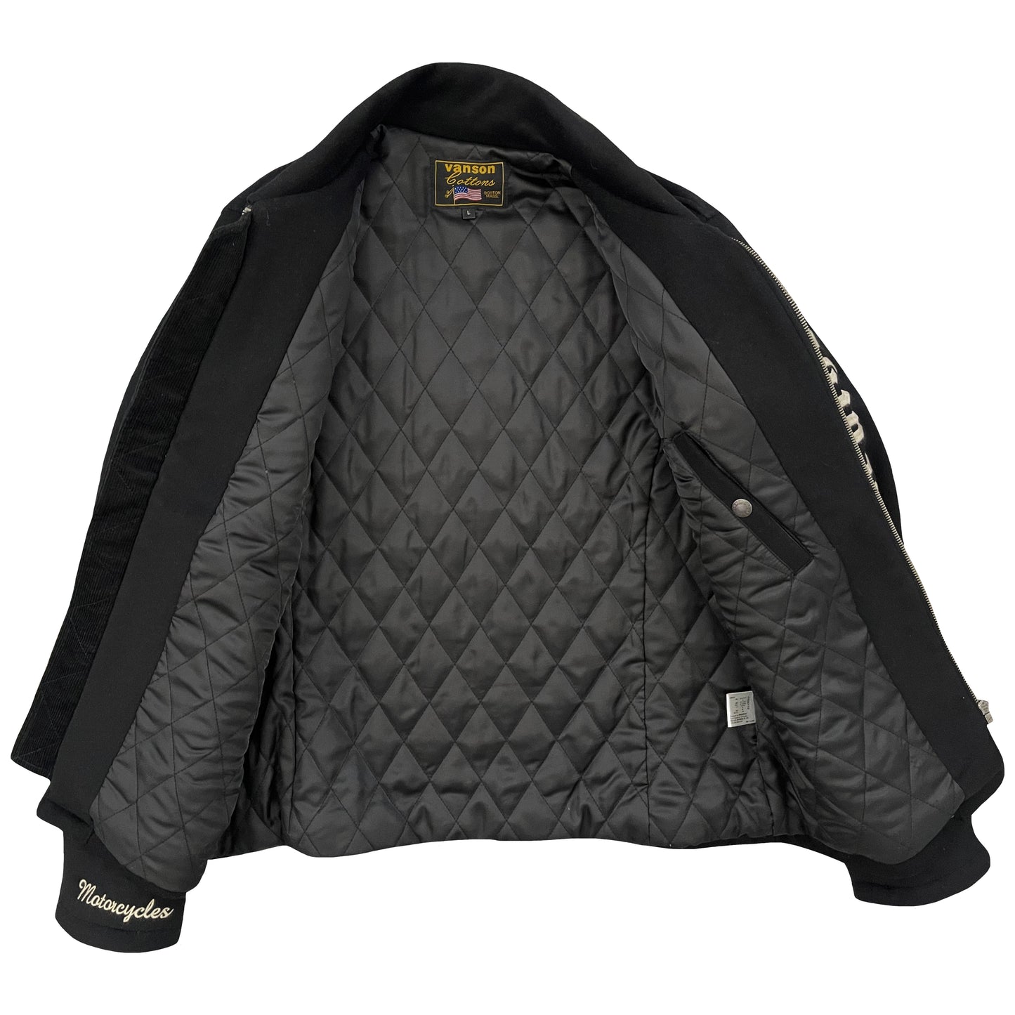 Vanson Wool Motorcycle Jacket