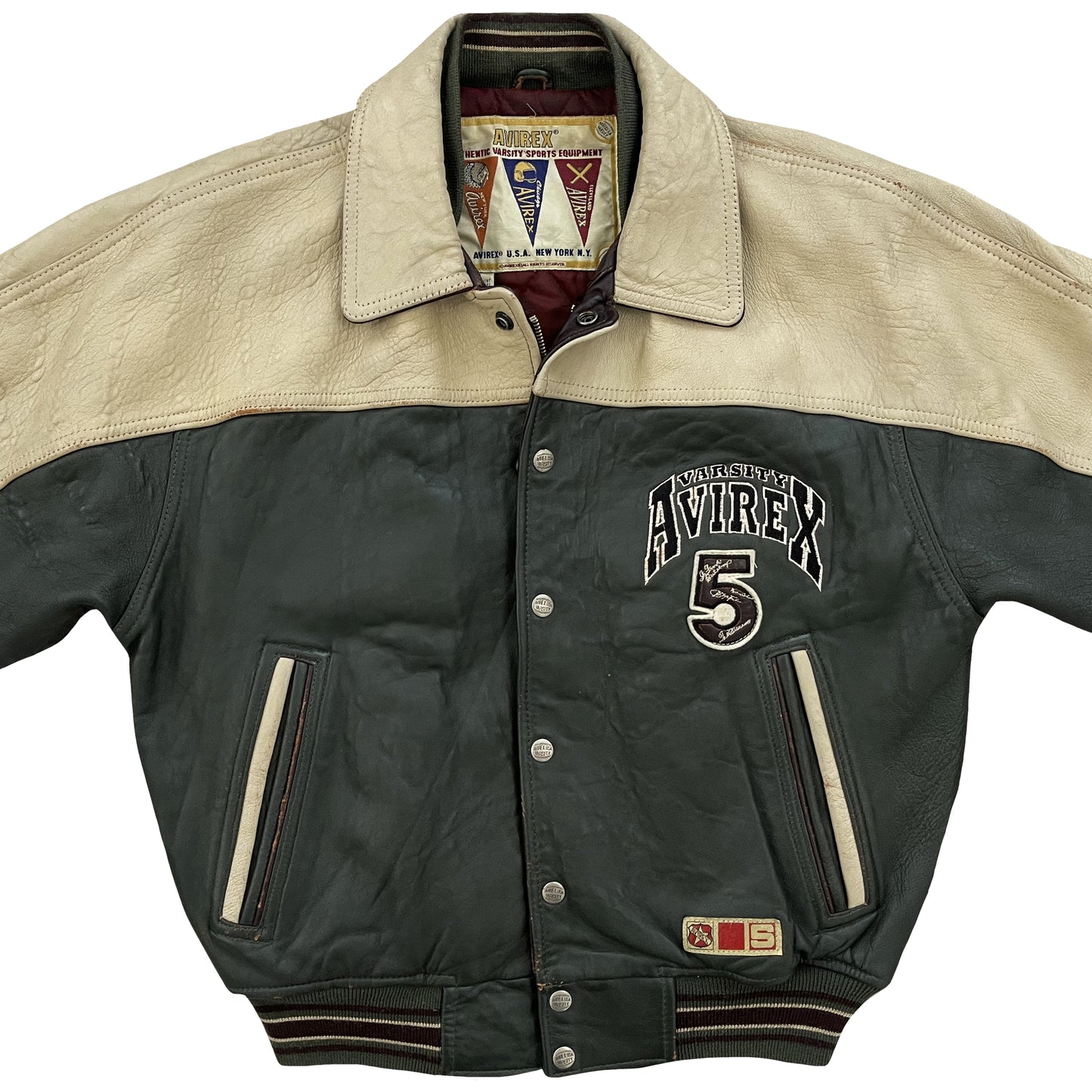 Avirex 1961 Northwest Wild Bears Leather Jacket