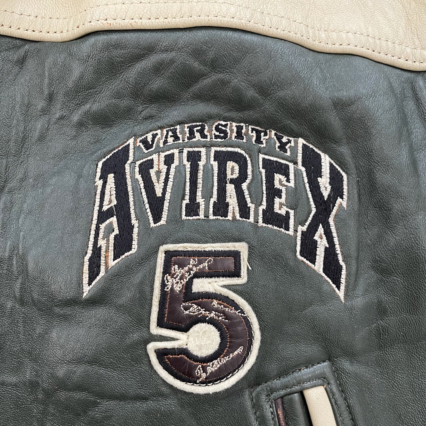 Avirex 1961 Northwest Wild Bears Leather Jacket