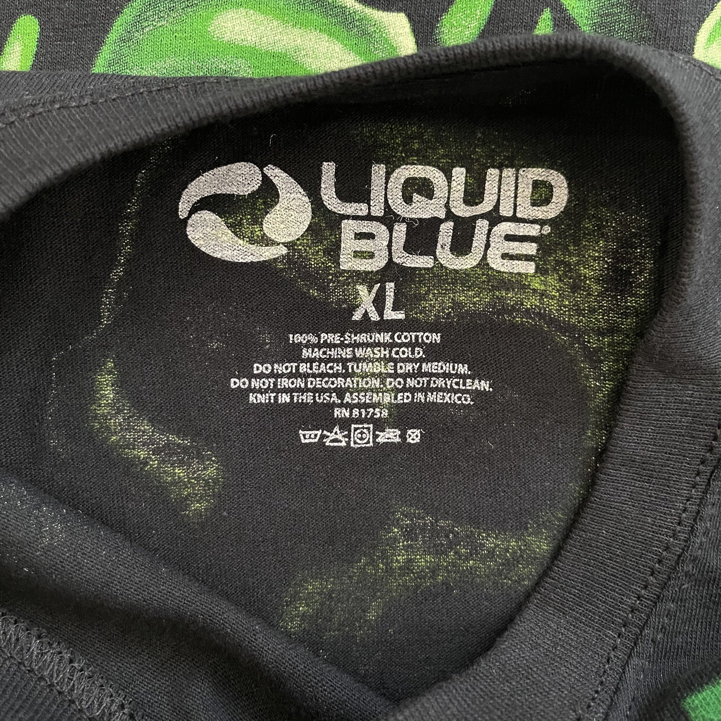 Liquid Blue Skull Pile T-Shirt