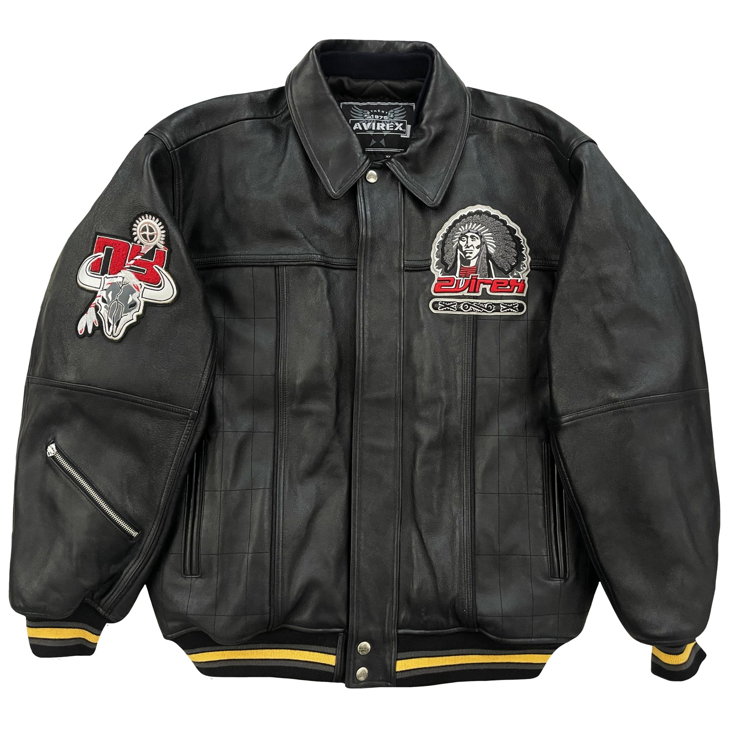 Avirex Leather Varsity Jacket XXL
