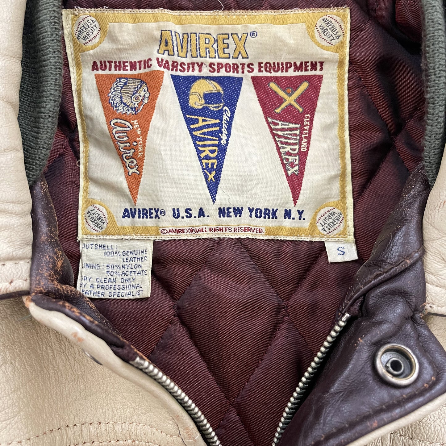Avirex 1961 Northwest Wild Bears Leather Jacket