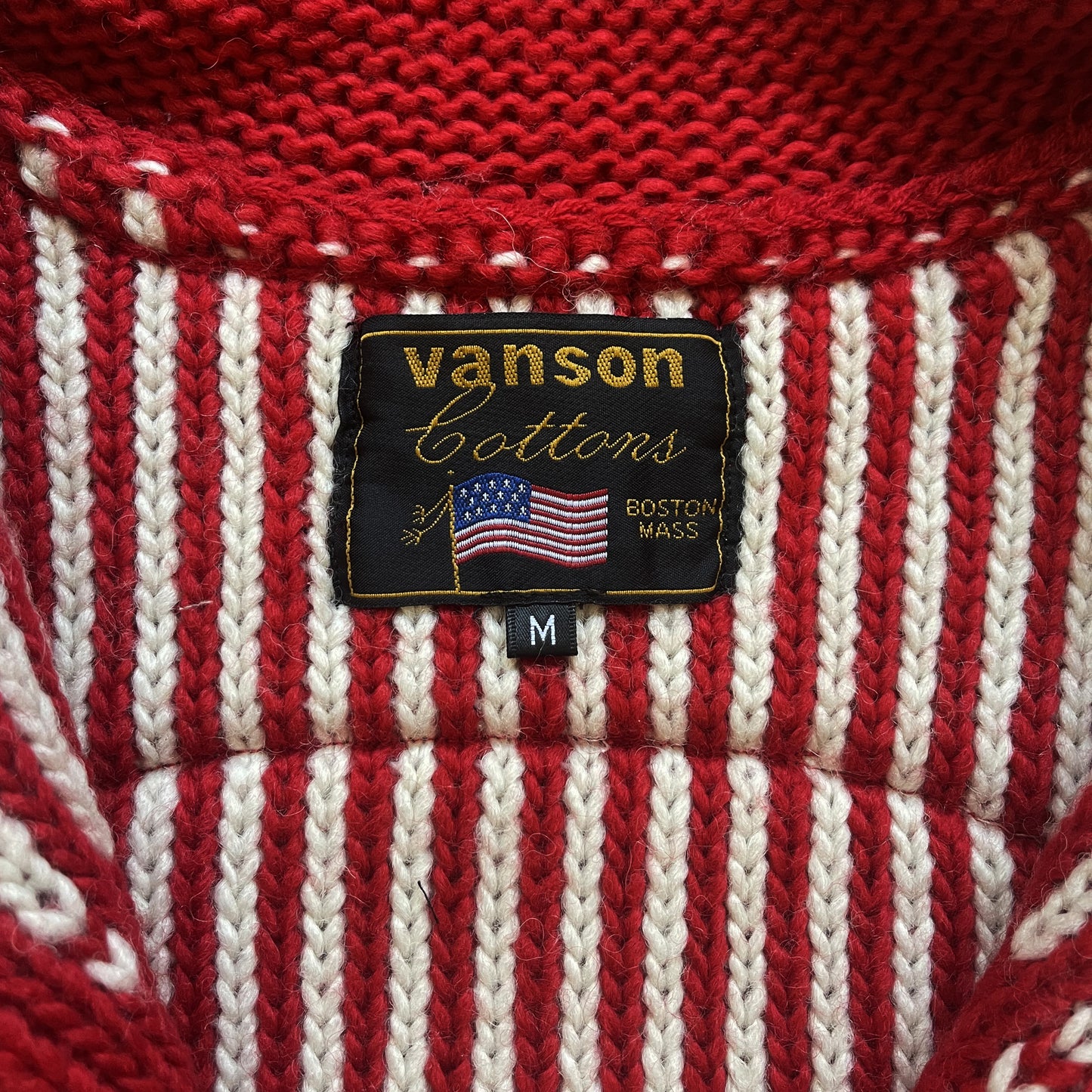 Vanson Leathers Skeleton Cowichan Jumper - M