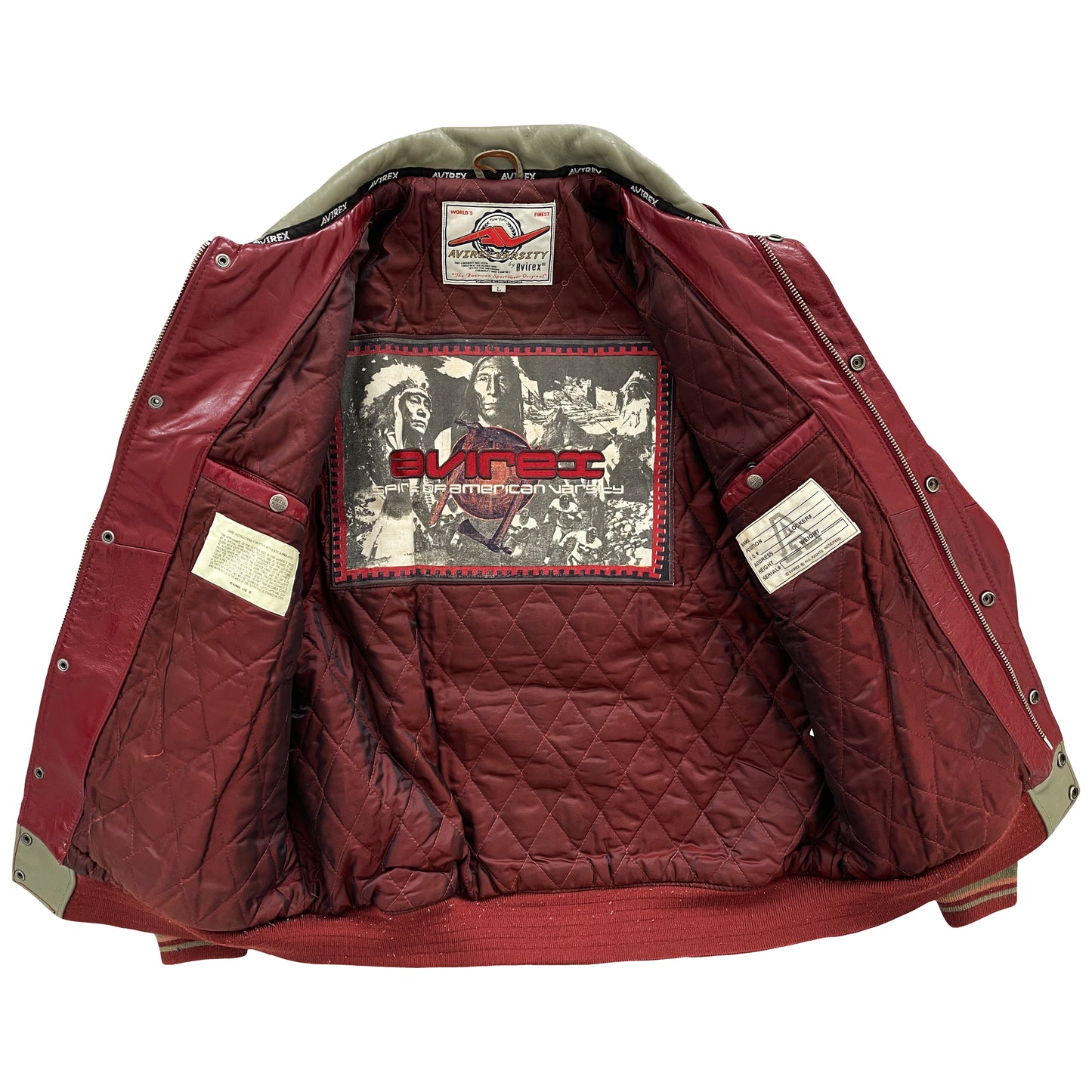 Avirex Leather Varsity Jacket