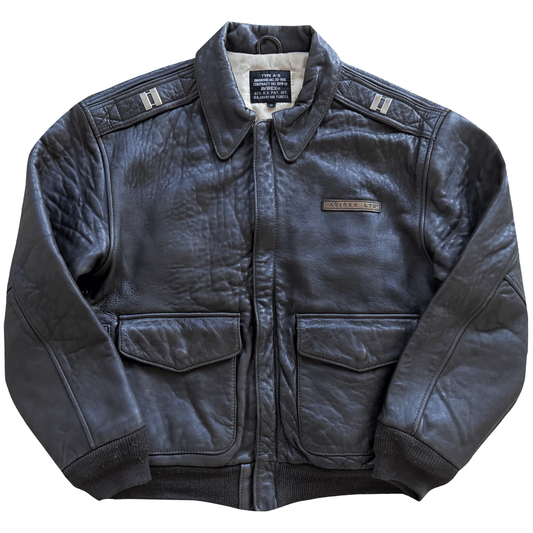 Avirex 'Pride of The Yanks' 90's A2 Leather Flight Jacket - S