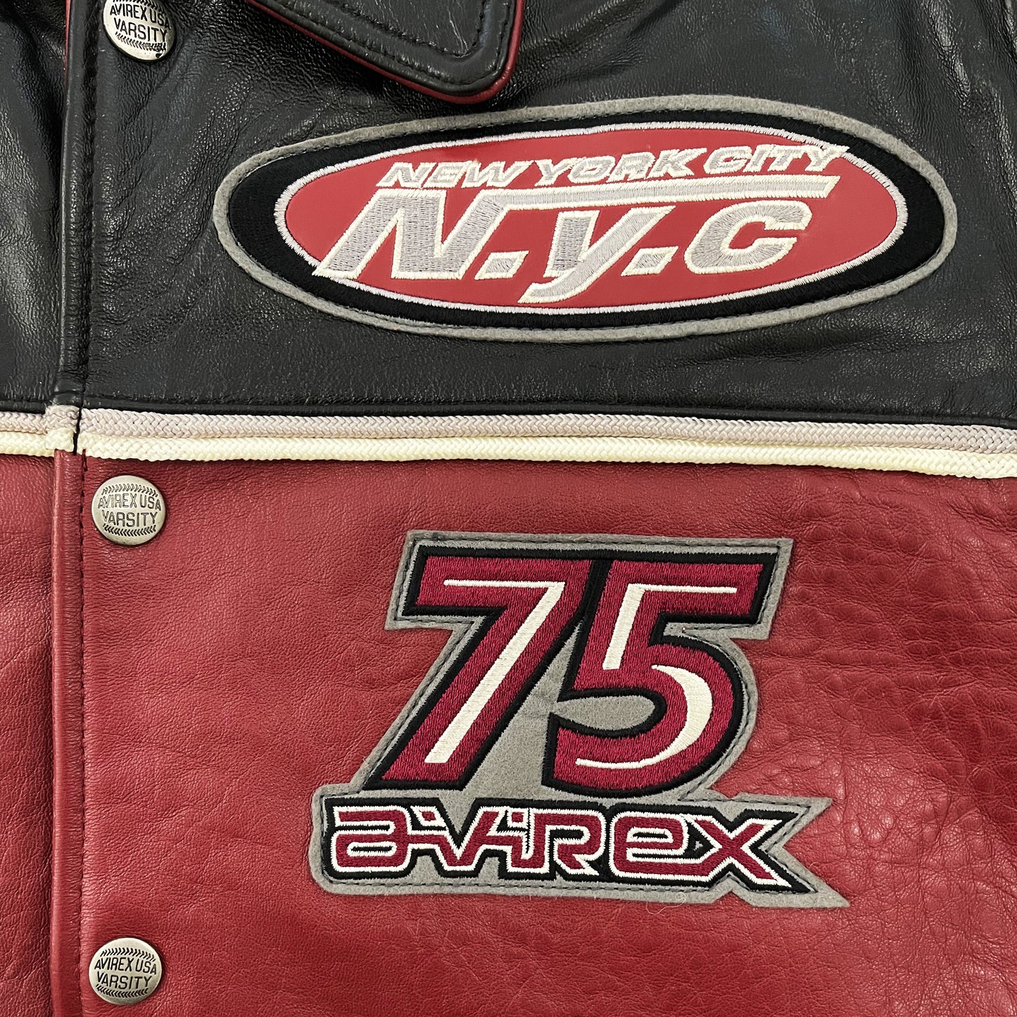 Avirex Leather Varsity Jacket