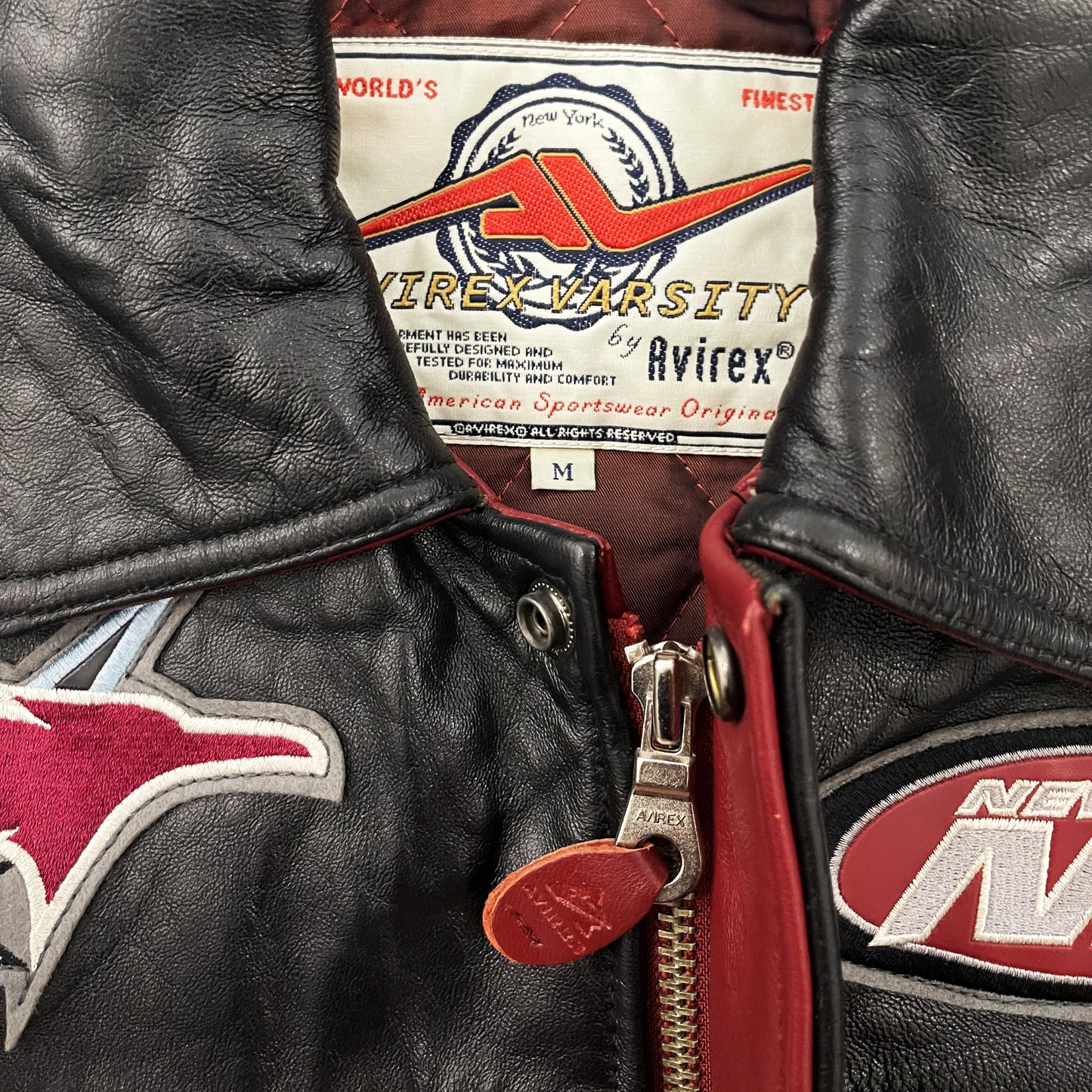 Avirex Leather Varsity Jacket