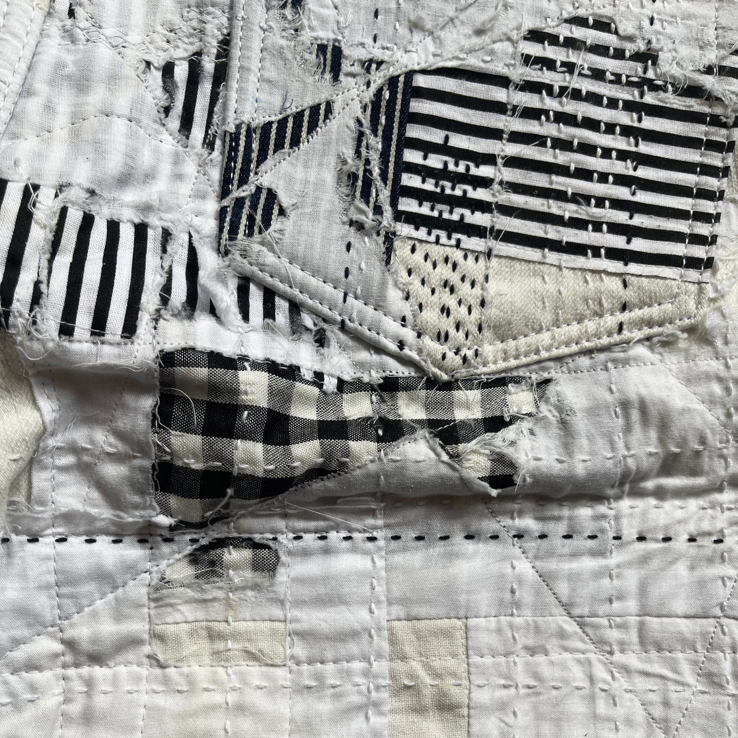 Boro Patchwork Distressed Jeans - W32"