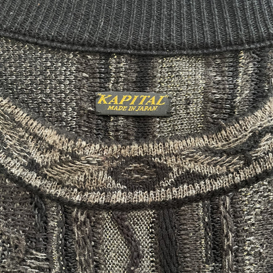 Kapital 7G Virgin Mary Gaudy Knit Sweater
