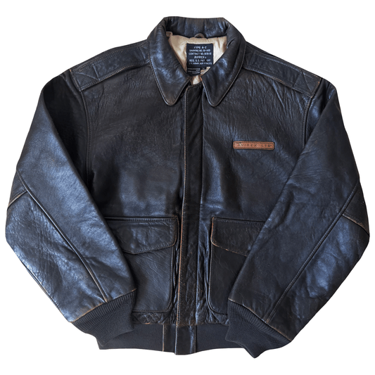 Avirex 'Visibility Perfect' 1988 A2 Leather Flight Jacket - S /M