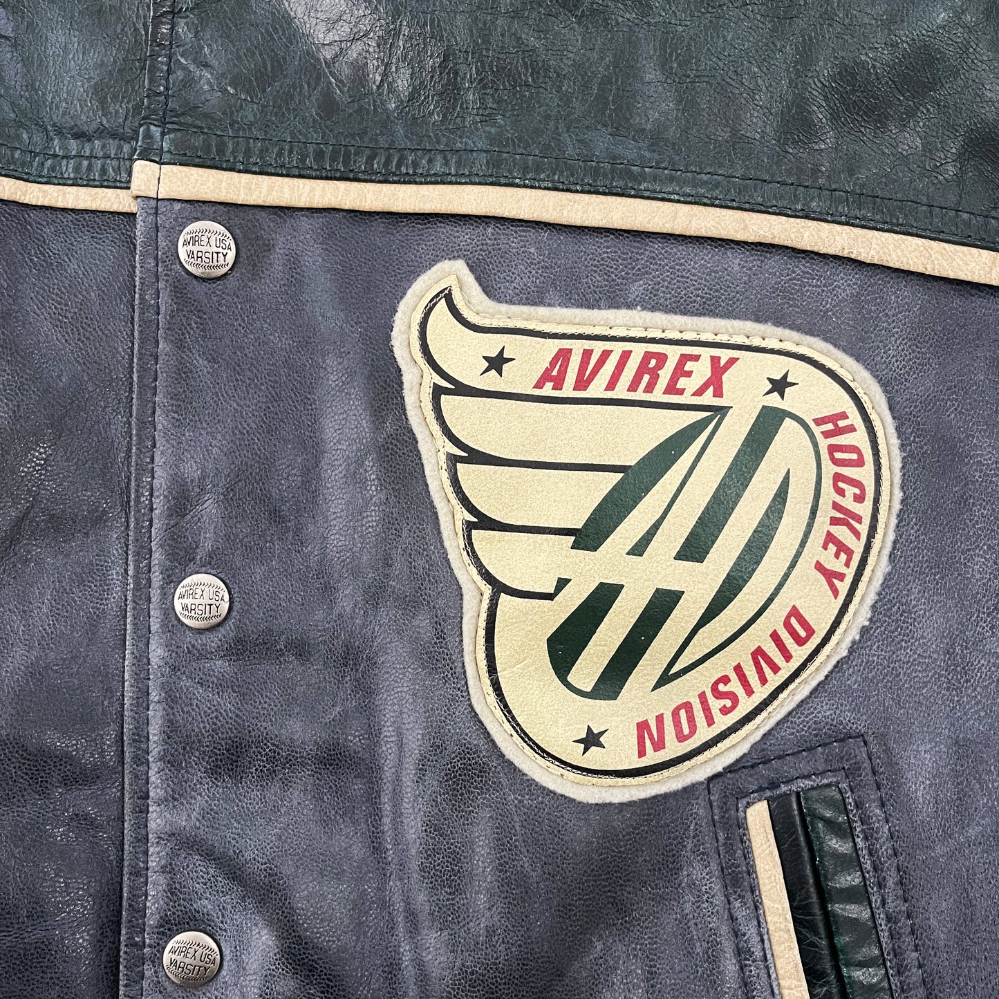 Avirex Leather Varsity Jacket