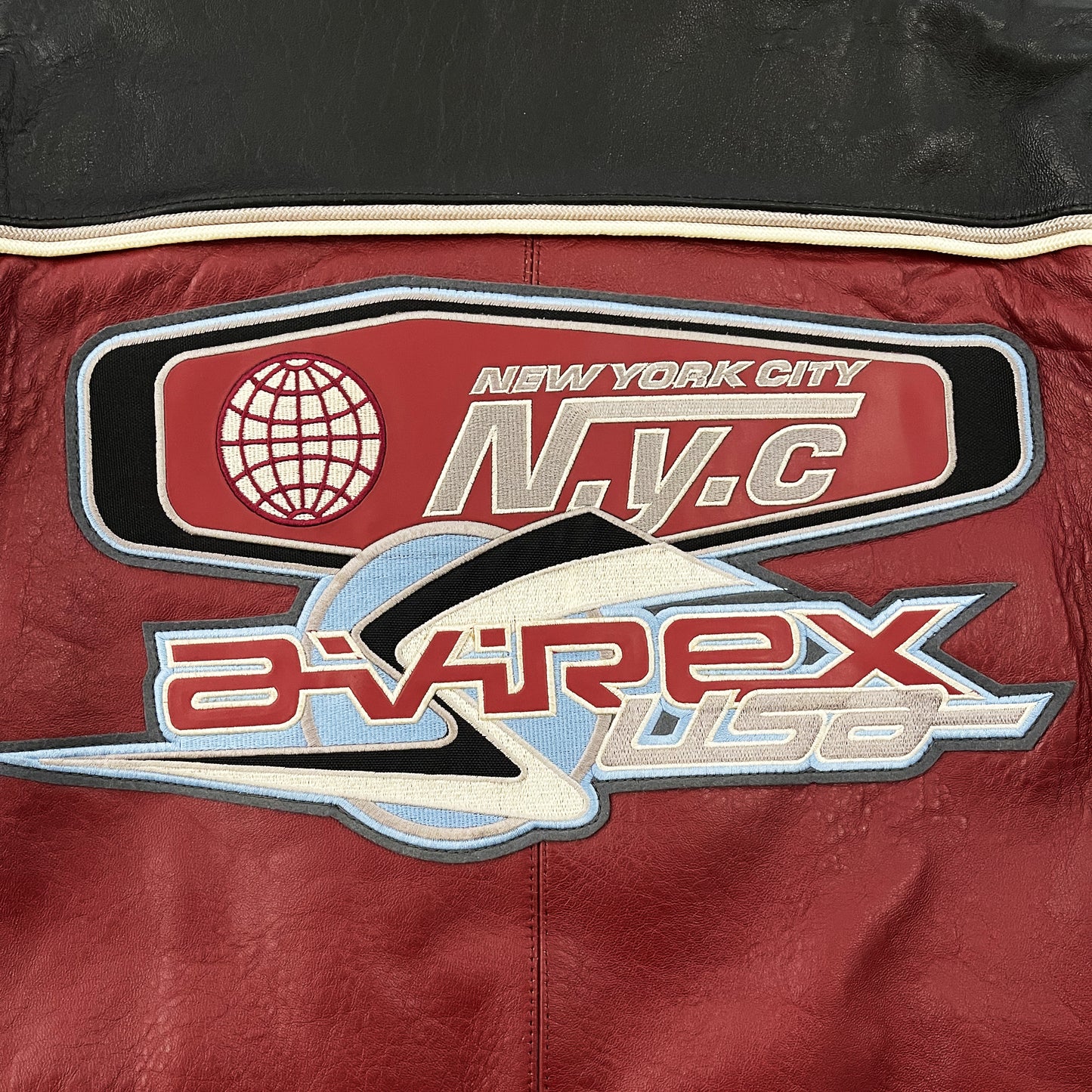 Avirex Leather Varsity Jacket