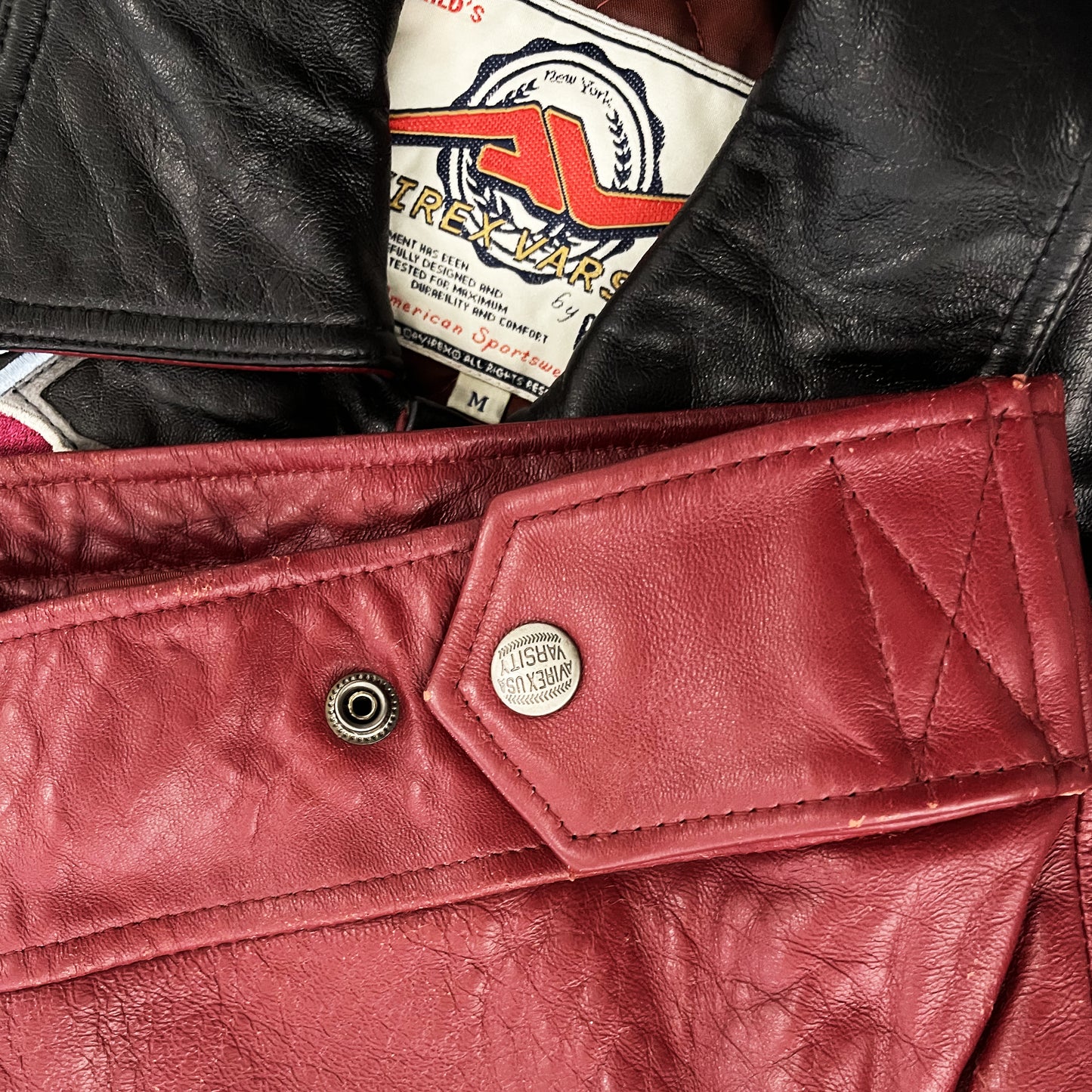 Avirex Leather Varsity Jacket
