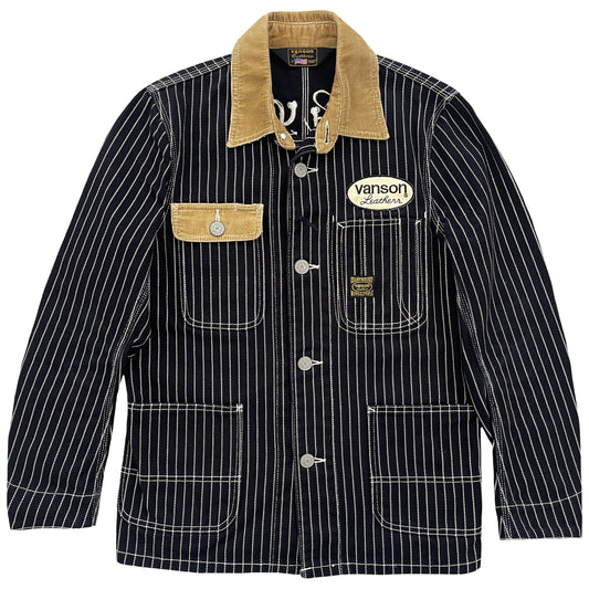 Vanson Leathers Pinstripe Worker Jacket