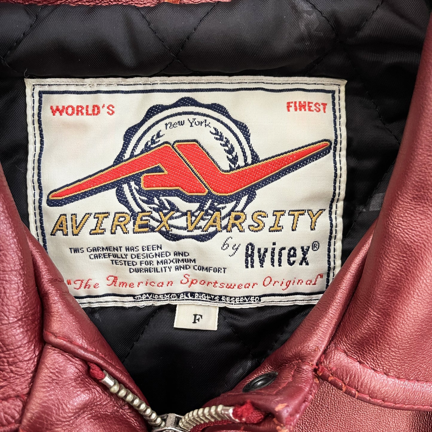 Avirex Leather Varsity Jacket