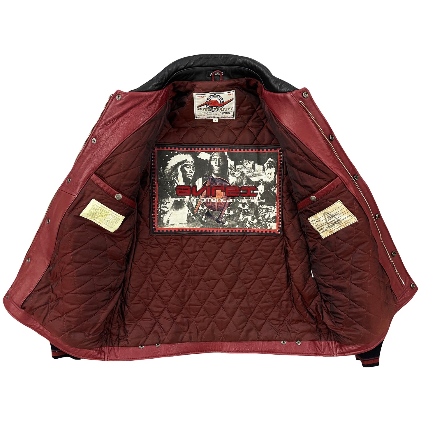 Avirex Leather Varsity Jacket