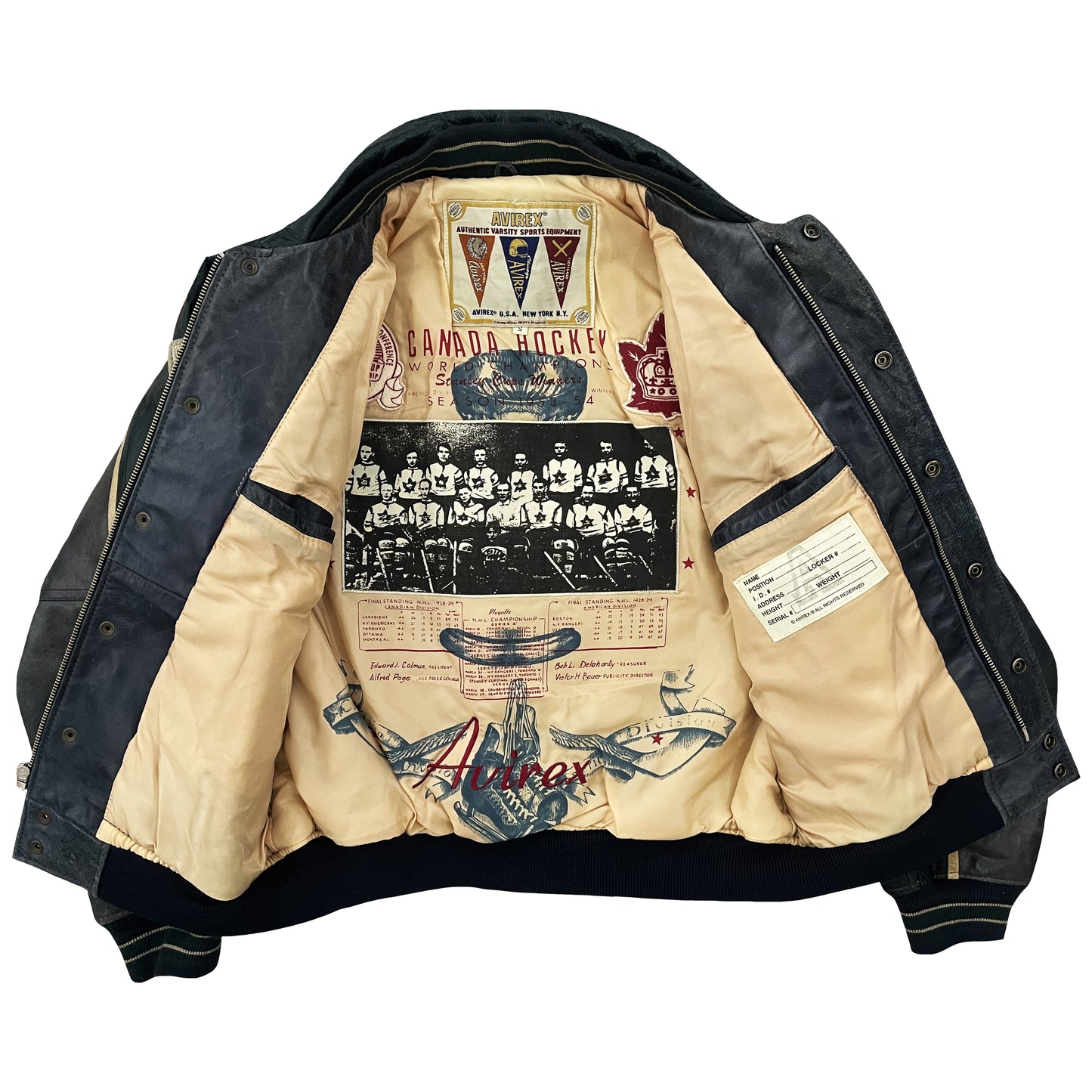 Avirex Leather Varsity Jacket