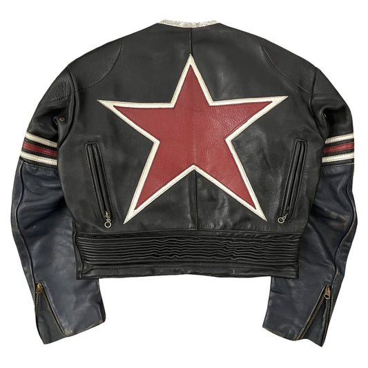 Vanson Leathers One Star Motorcycle Racer Jacket - S