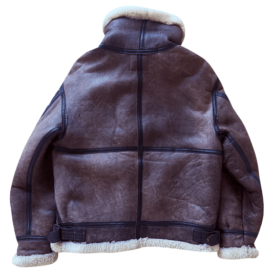 Avirex B-3 Sheepskin Aviator Flight Jacket - M