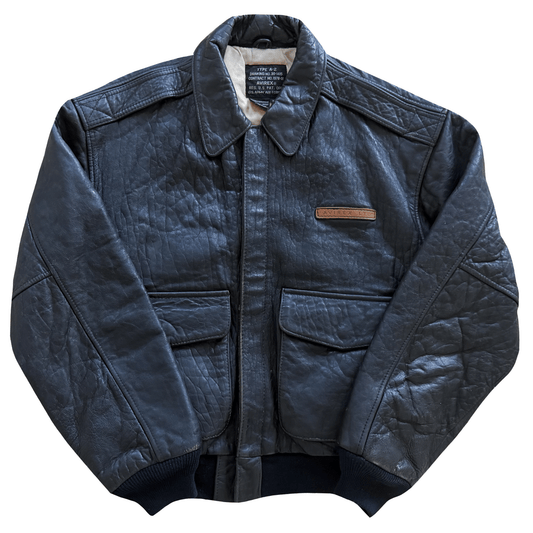 Avirex 'Honolulu Lu-Lu' 90's A2 Leather Flight Jacket - XS