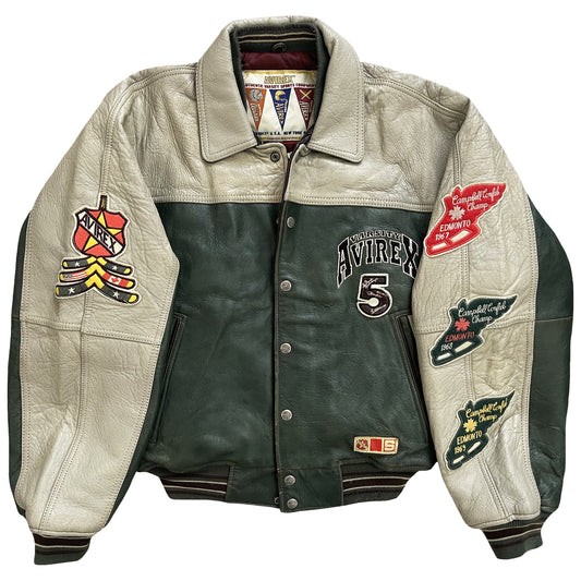 Avirex Northwest Wild Bears Leather Jacket