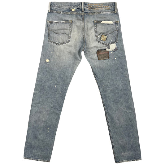 Avirex Type Blue Distressed Boro Jeans - W32"