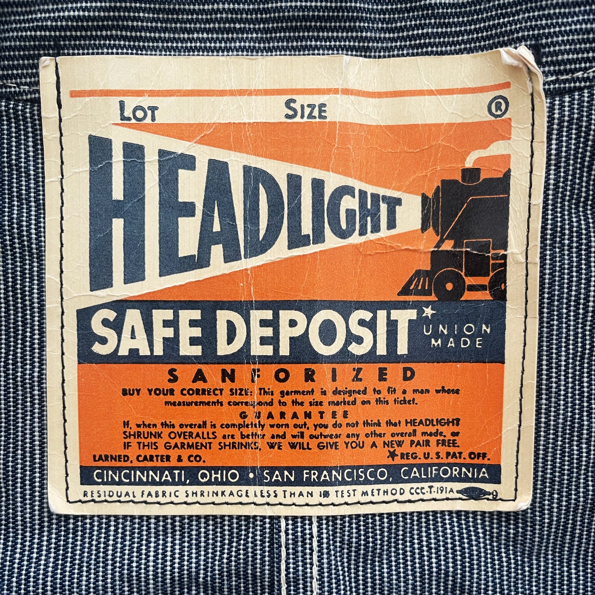 Headlight Pinstriped Worker Jacket