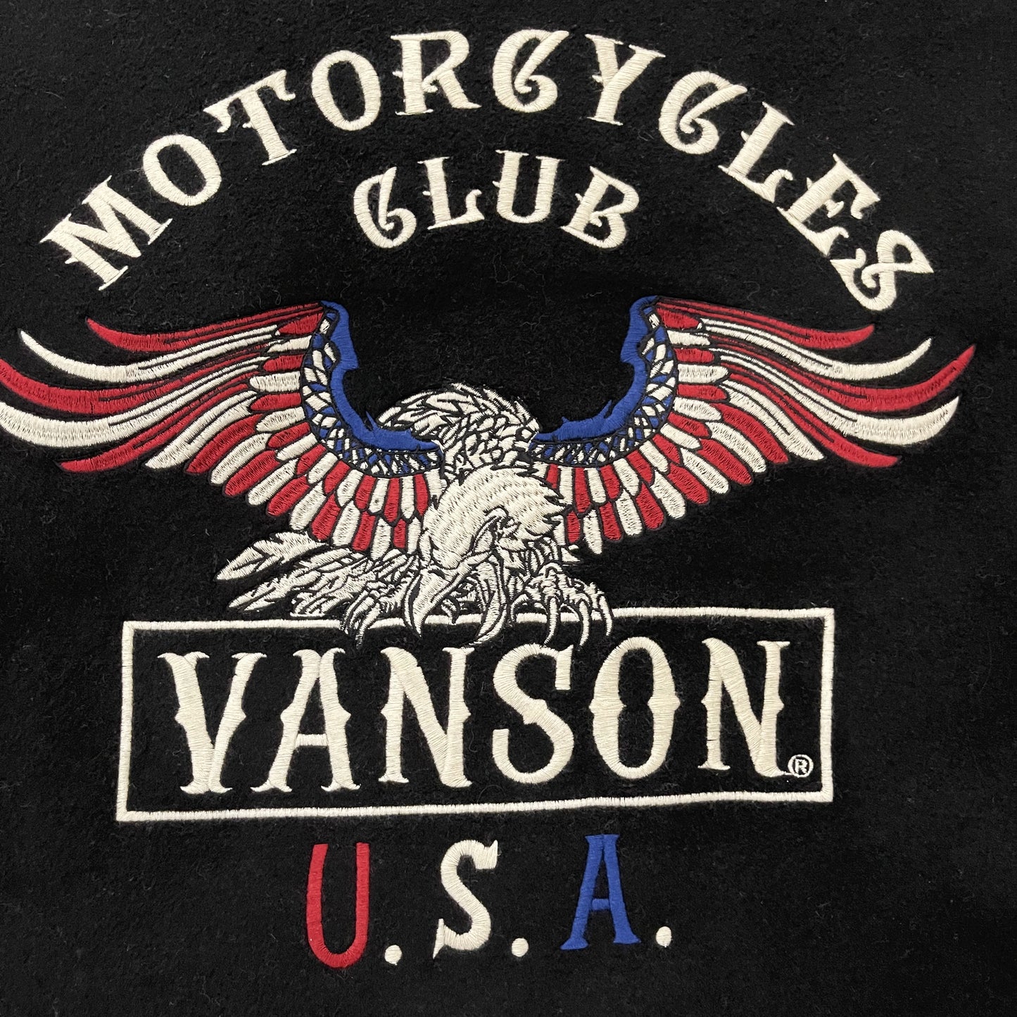 Vanson Leathers Wool Motorcycle Jacket - L