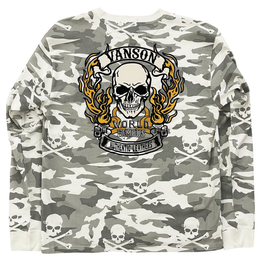 Vanson Leathers Skeleton Long Sleeve T-Shirt