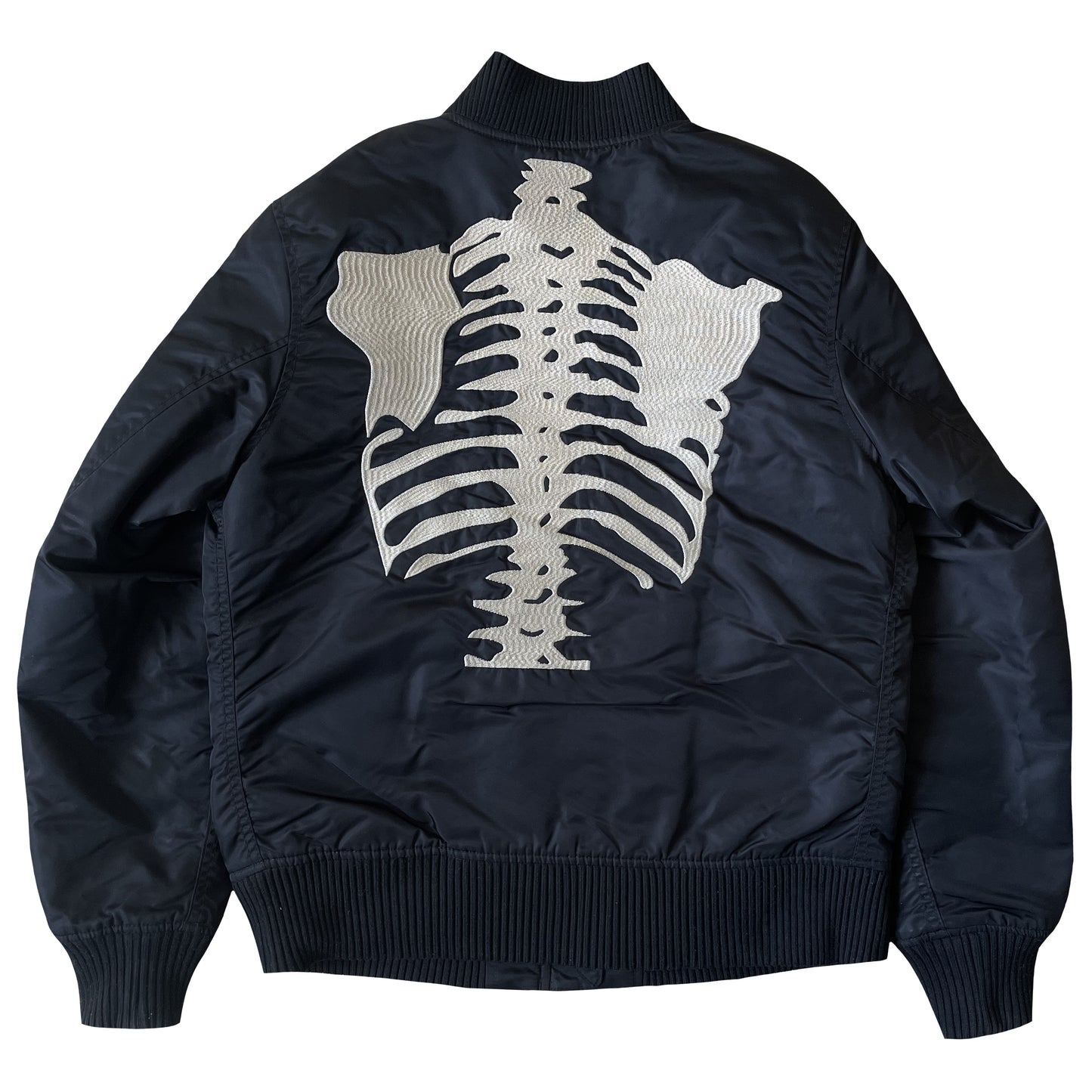 Vanson Leathers Skeleton Bomber Jacket - M