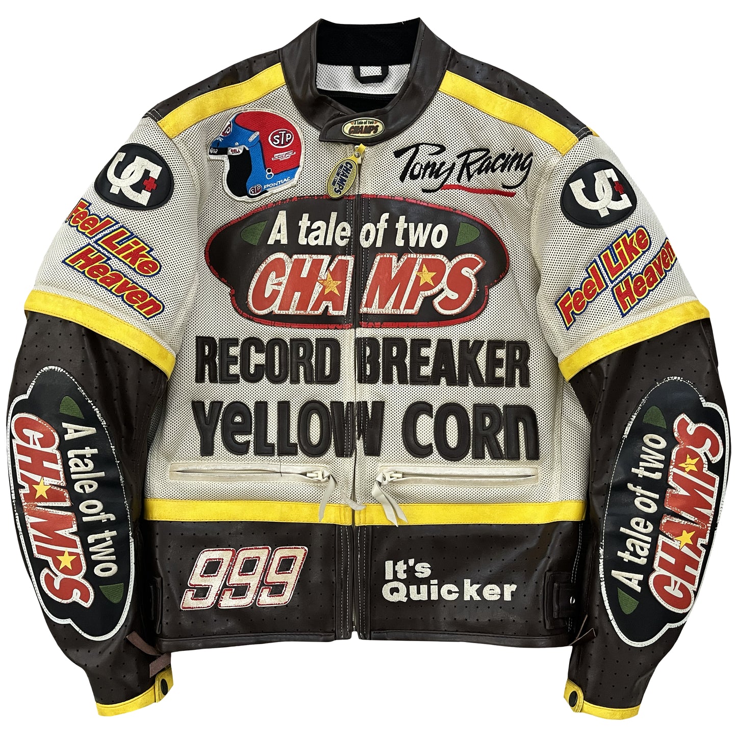 Yellow Corn Motorcycle Racer Jacket