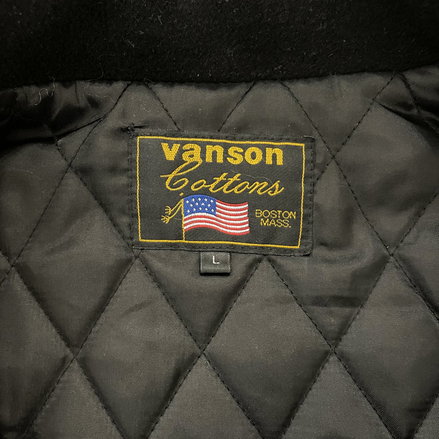 Vanson Leathers Wool Motorcycle Jacket - L