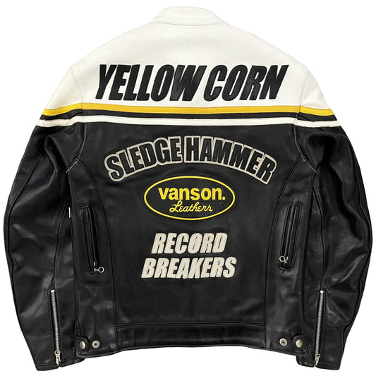 Vanson Leathers x Yellow Corn Motorcycle Racer Jacket