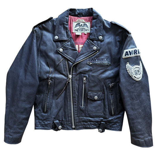 Avirex 'Daytona to LA' Leather Biker Jacket - M
