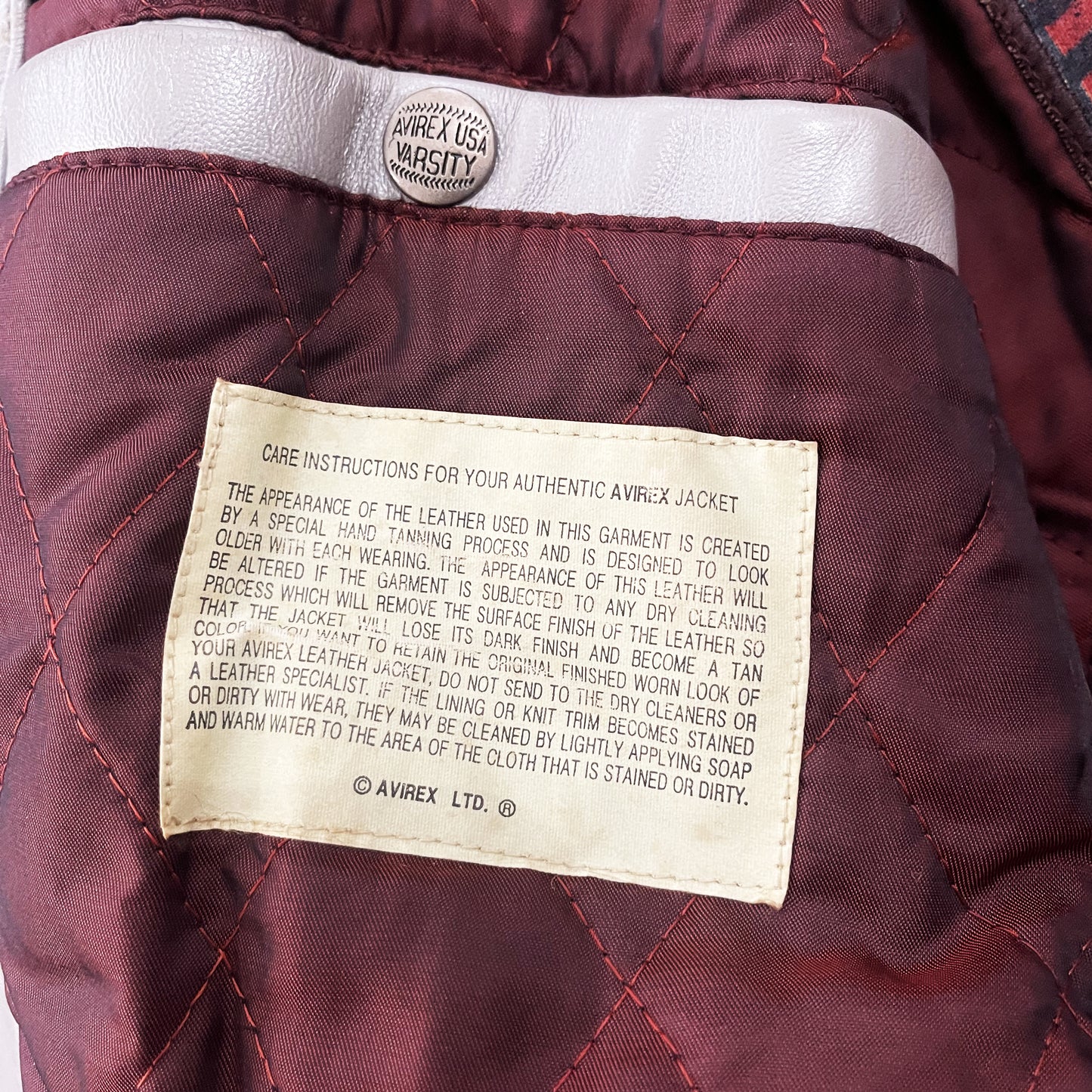 Avirex Leather Varsity Jacket