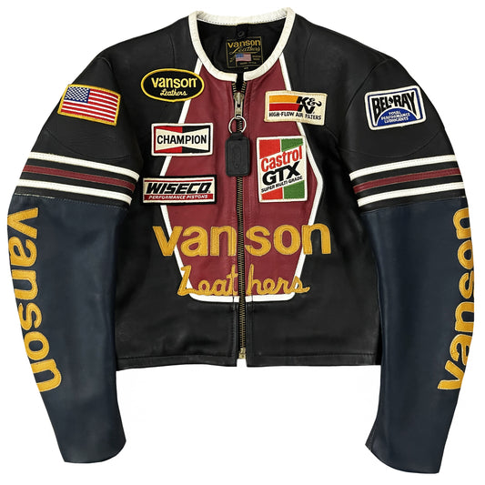 Vanson Leathers One Star Motorcycle Racer Jacket