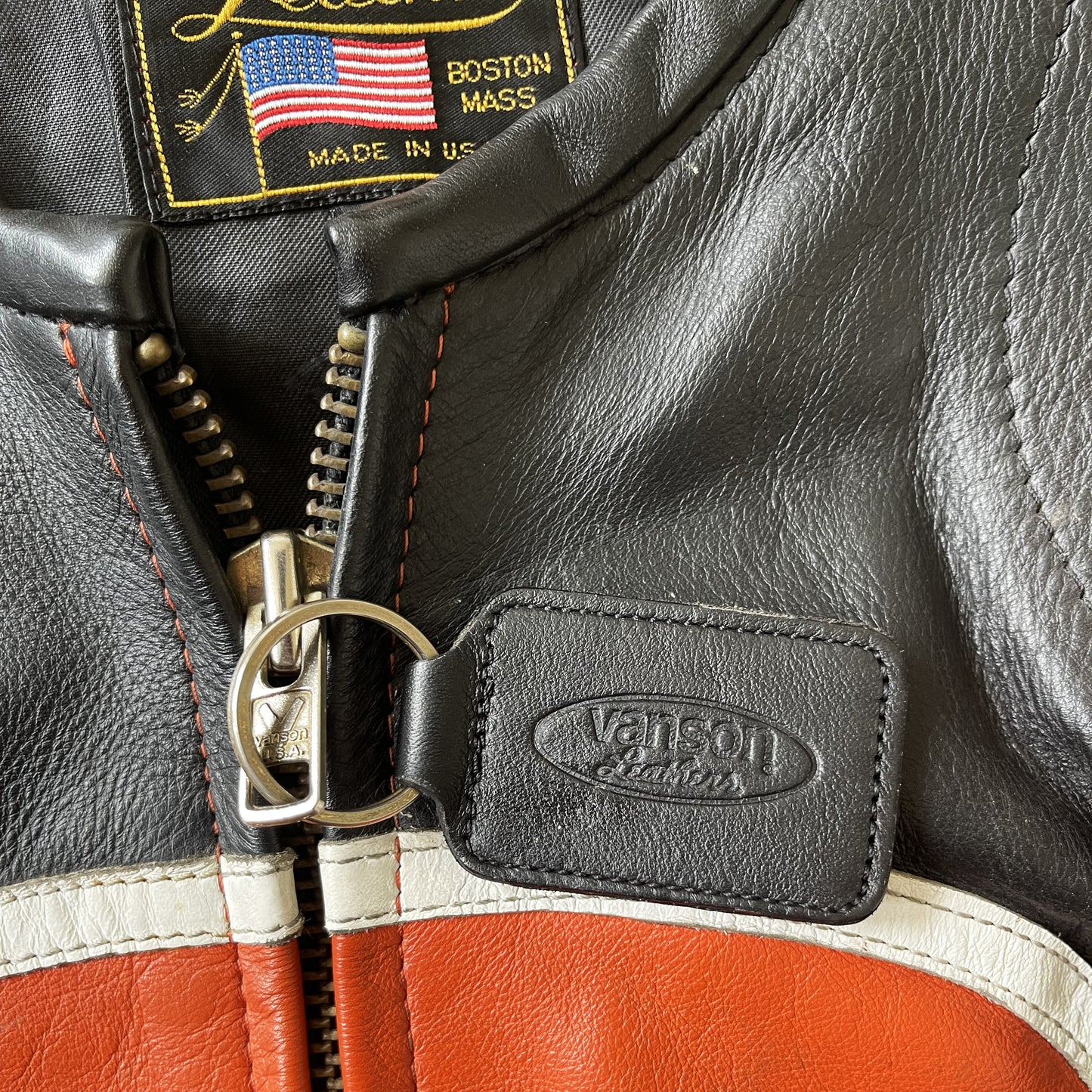 Vanson Leathers Bart Motorcycle Racer Jacket - S